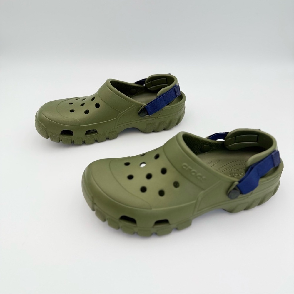Crocs Offroad Sport NEW Clog Army Green Blue Unisex Men’s Sz 10 Women’s 12